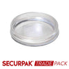 Securpak Castor Cup Clear Small 8 Pack