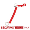 Securpak Hipster Key Rings Assorted 70mm 5 Pack
