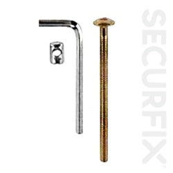 Securfix Furniture Bolt M6X50mm Single