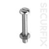 Securfix Pan Head Mach.Screw Zinc Plated M5X25 100 Pack