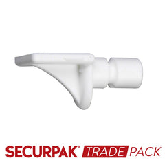 Securpak Shelf Support Plug Type White 40 Pack
