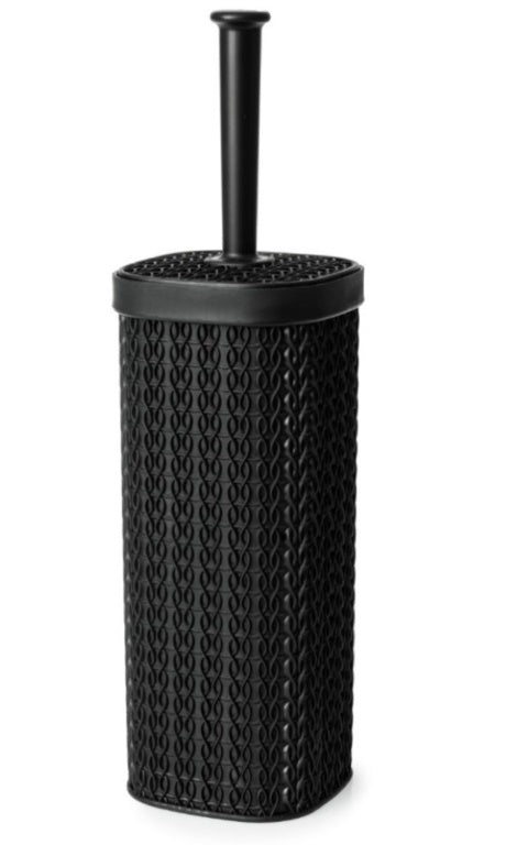 Blue Canyon Lace Design Toilet Brush Black