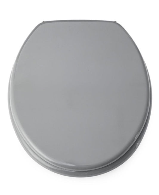 Blue Canyon MDF Toilet Seat With Stainless Steel Hinges Grey