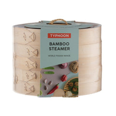 Typhoon Double Tier Bamboo Steamer 8"