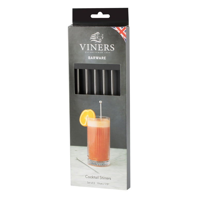 Viners Cocktail Stirrers Gift Set 6 Piece