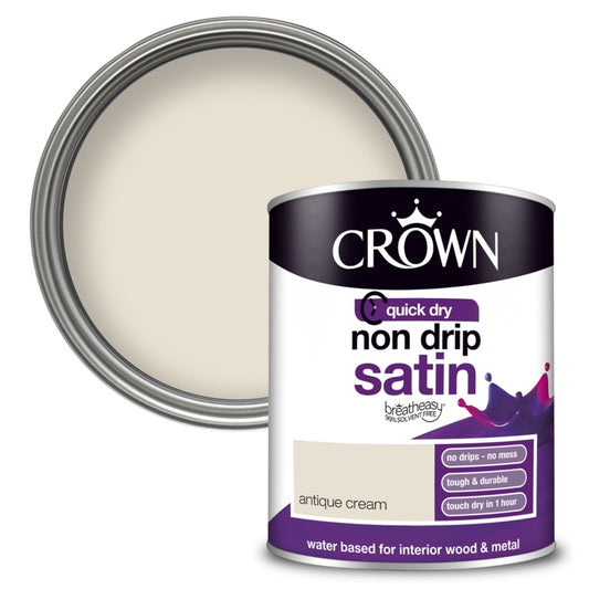 Crown Non Drip Satin 750ml Delicate Cream