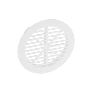 Securit Plastic White Round Soffit Vent 70mm Pack 8
