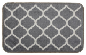 Groundsman Supersoft Washable Mat 50 x 75cm Trellis Grey