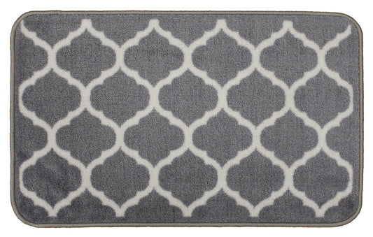 Groundsman Supersoft Washable Mat 50 x 75cm Trellis Grey