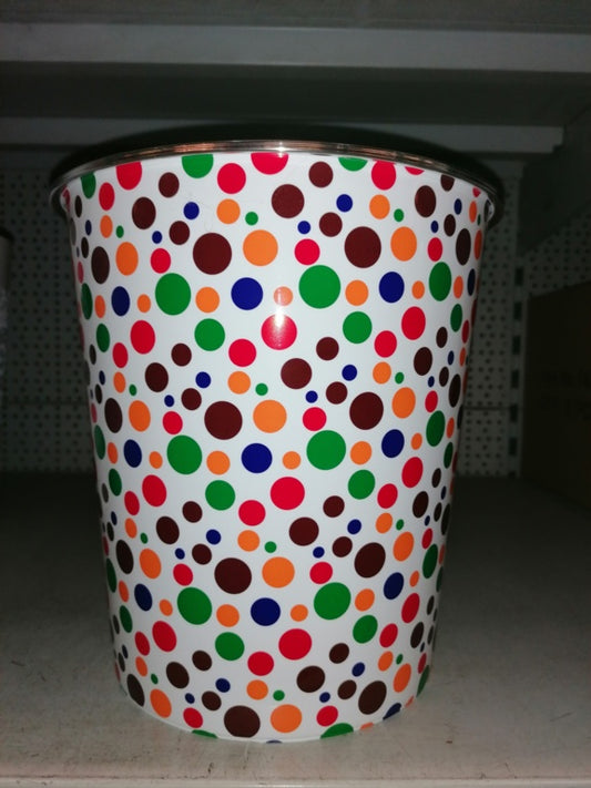 SupaHome Waste Bin Multi Coloured Small Dots