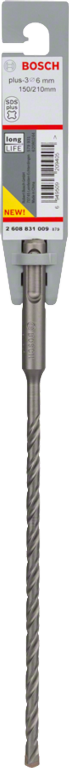 Bosch SDS-Plus-3 Drill Bit 6 x 150 x 210mm