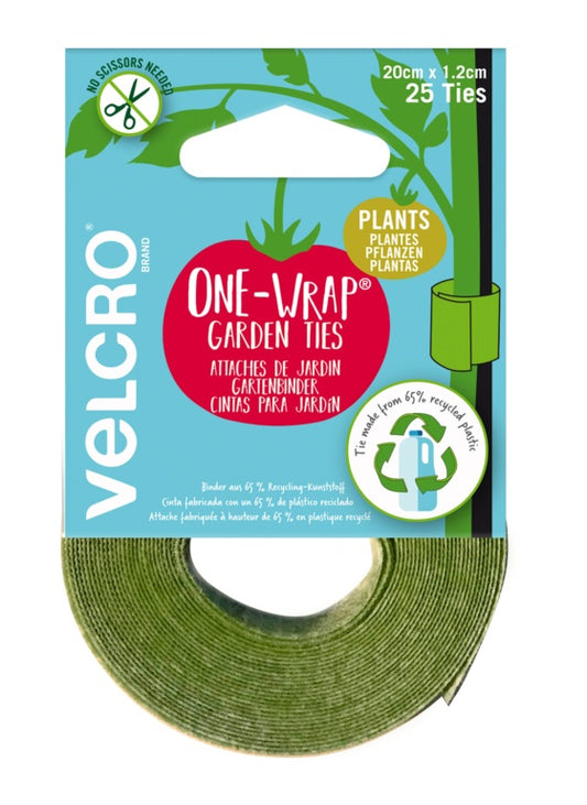 VELCRO® ONE-WRAP® Garden Ties 20 x 1.2cm Plants