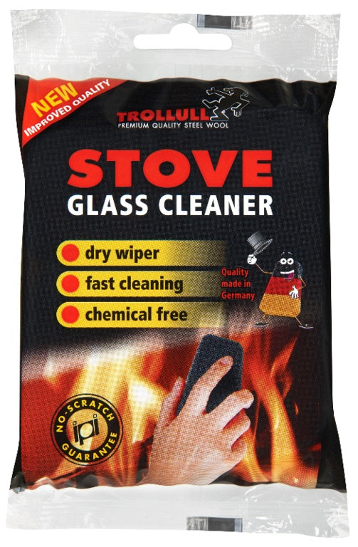 Trollull Stove Glass Cleaner Steel Wool Pack 2