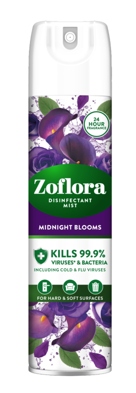 Zoflora Disinfectant Mist Aerosol 300ml Midnight Blooms