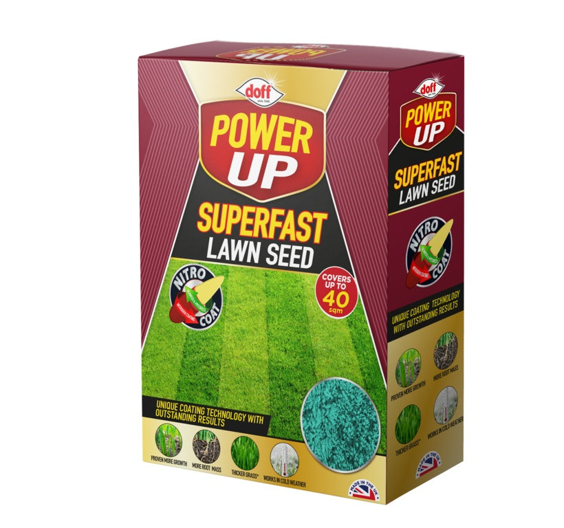 Power Up Superfast Lawn Seed With Nitro Coat 1kg
