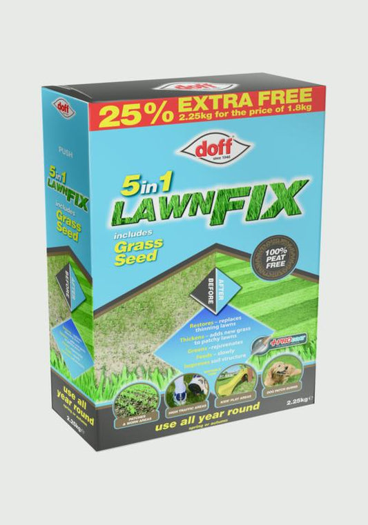 Doff 5 In 1 Lawn Fix Grass Seed 2.25kg