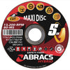 Abracs Hybrid 5 in 1 Flt Metal 115mm x 1.6mm x 22.23mm 5-in-1 Multi-Material Cutting Disc