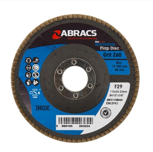 Abracs Flap Disc 115mm 60g