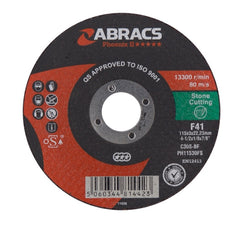Abracs Phoenix Flat Stone Cutting Disc 115mm x 3.0mm x 22.23mm