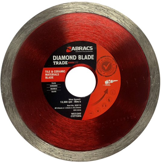 Abracs Tile & Ceramic Diamond Blade 115mm x 7mm x 22.23mm