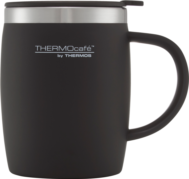 Thermos Thermocafe Soft Touch Desk Mug Black 450ml