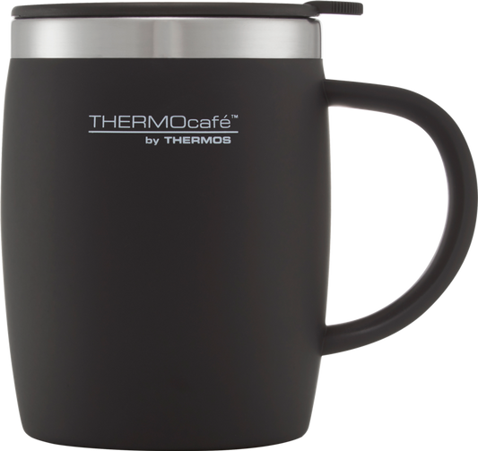 Thermos Thermocafe Soft Touch Desk Mug Black 450ml