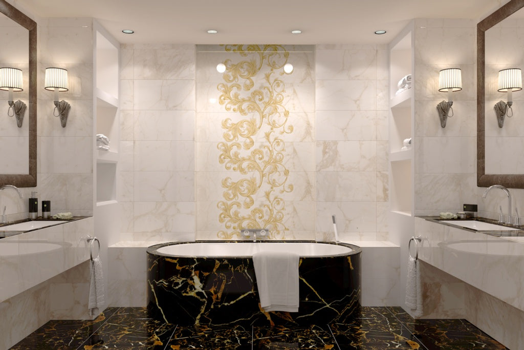 Golden Tile Saint Laurent Marble Wall Tile 300 x 600 x 9mm 1.44m2