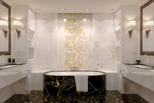 Golden Tile Saint Laurent Marble Wall Tile 300 x 600 x 9mm 1.44m2