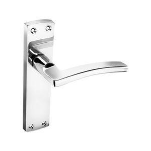 Smiths Architectural Nova Latch Lever On Back Plate CP 168mm x 41mm