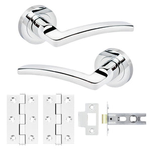 Smiths Architectural Nova Handle Latch Pack CP 52mm rose dia.