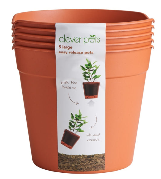 Clever Pots Easy Release Pot 14.6cm Pack 5