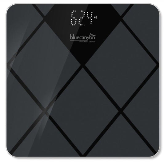 Blue Canyon Diamond Design White Display Digital Scale Black