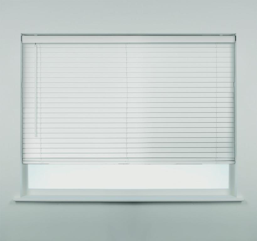 Swish Fauxwood Blind 120cm White