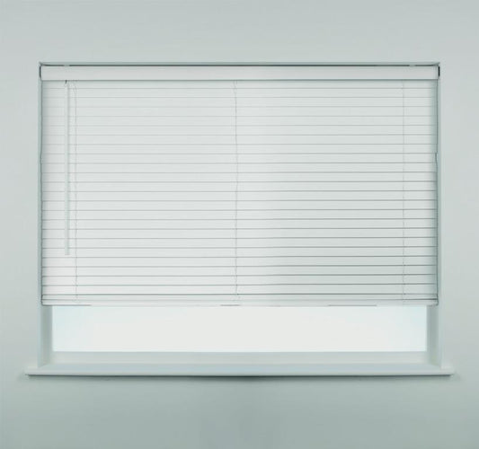 Swish Fauxwood Blind 120cm White