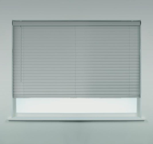 Swish Fauxwood Blind 120cm Light Grey