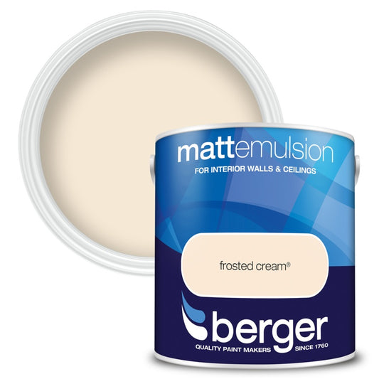 Berger Matt Emulsion 2.5L Frosted Cream