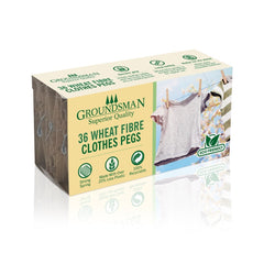 Groundsman Wheat Fibre Clothes Pegs Pack 36