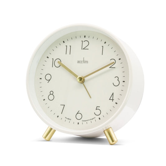 Acctim Fossen Alarm Clock White