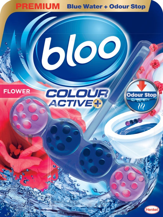 Bloo Colour Active Toilet Rim Block Flower