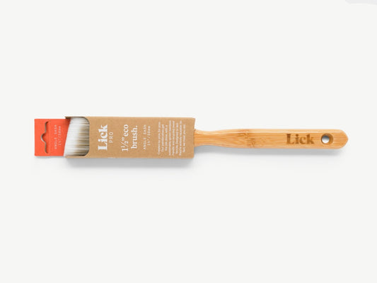 LickTools Eco Bamboo Handle Angle Sash Brush 1.5"