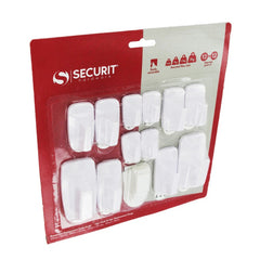 Securit Removable Square Hook & Strips Assorted 24 Piece