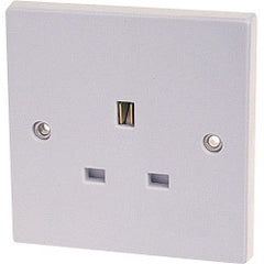 Securlec 1 Gang Unswitched Socket Round Edge