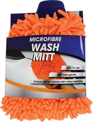 Nova Orange Chenile Noodle Wash Mitt