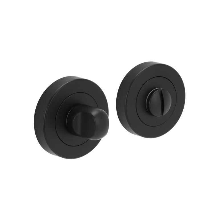 Smiths Architectural Turn & Release Screw On Rose Matt Black