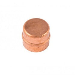 Securplumb Pre Soldered Stop Ends 15mm Pack 2
