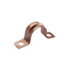 Securplumb Copper Saddle Pipe Clips 15mm Pack 8