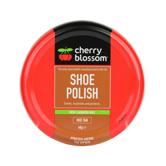Cherry Blossom Shoe Polish Mid Tan 40g