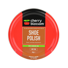 Cherry Blossom Shoe Polish Mid Tan 40g