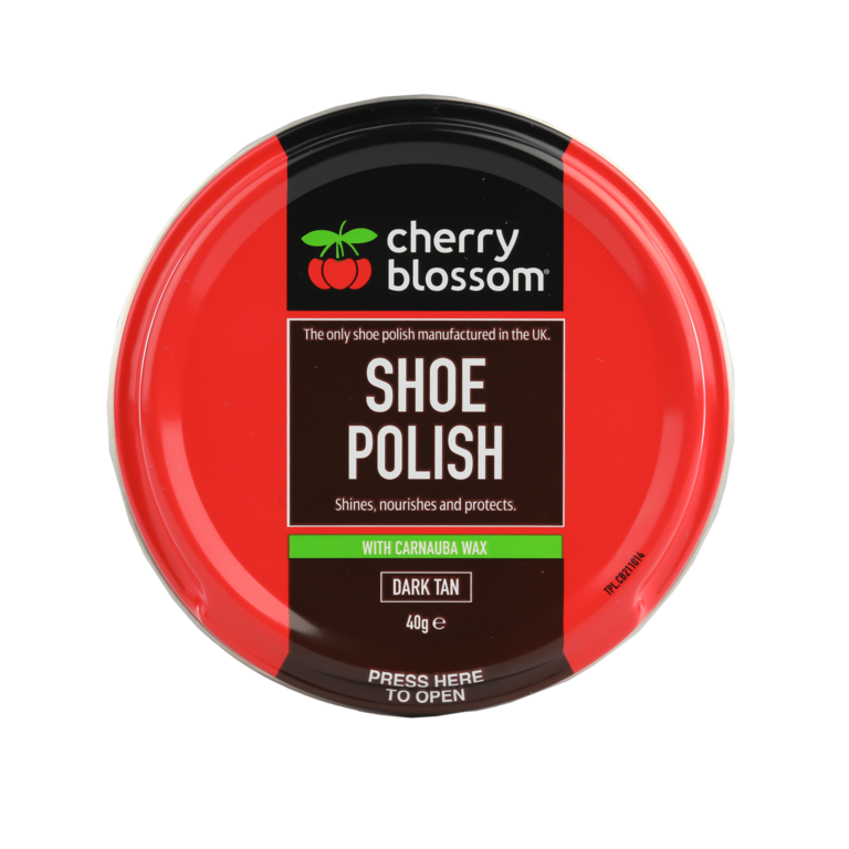 Cherry Blossom Shoe Polish Dark Tan 40g