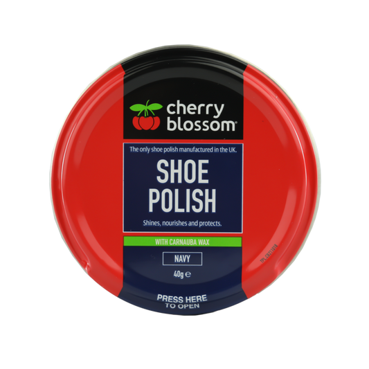Cherry Blossom Shoe Polish Navy 40g